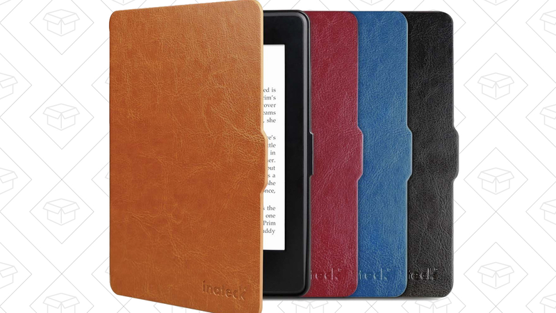 Inateck Leather Kindle Paperwhite Case, $7 with code 3RB8M3LN